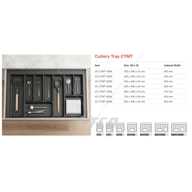 VITCO NEW CUTLERY TRAY CTMT - RAK SENDOK VITCO ABU