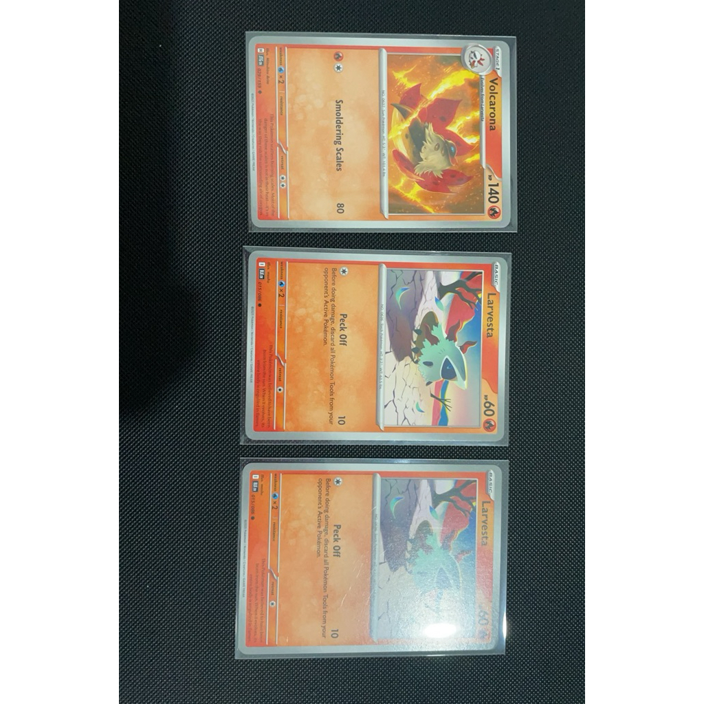 Pokemon Card TCG - Larvesta, Volcarona