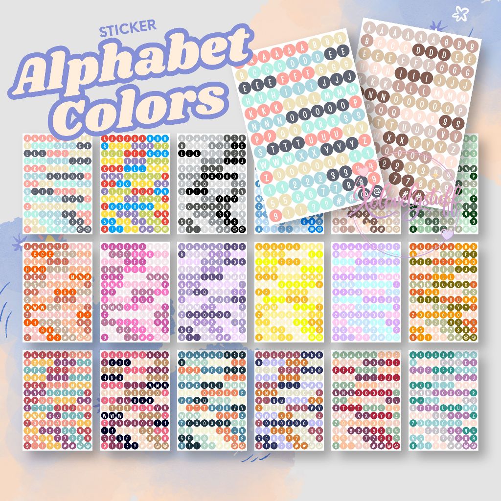 STIKER STICKER ALPHABET DECORATION DECO / DECO STICKER / STICKER AESTHETIC