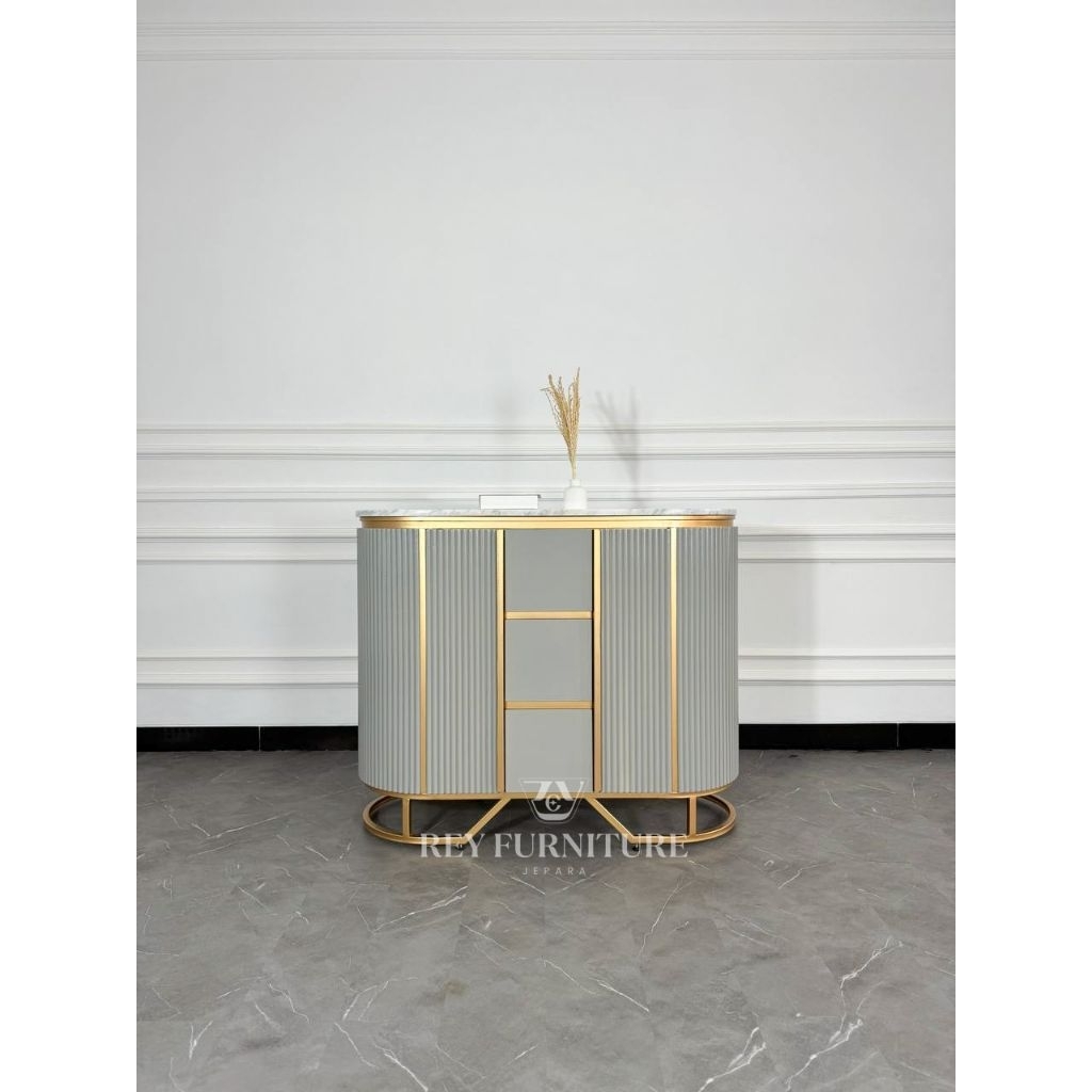 BUFET TV MINIMALIS MARMER WHITE CARARA IMPORT KAKI BESI, BUFET PAJANGAN MODERN, MEJA TV MINIMALIS MA