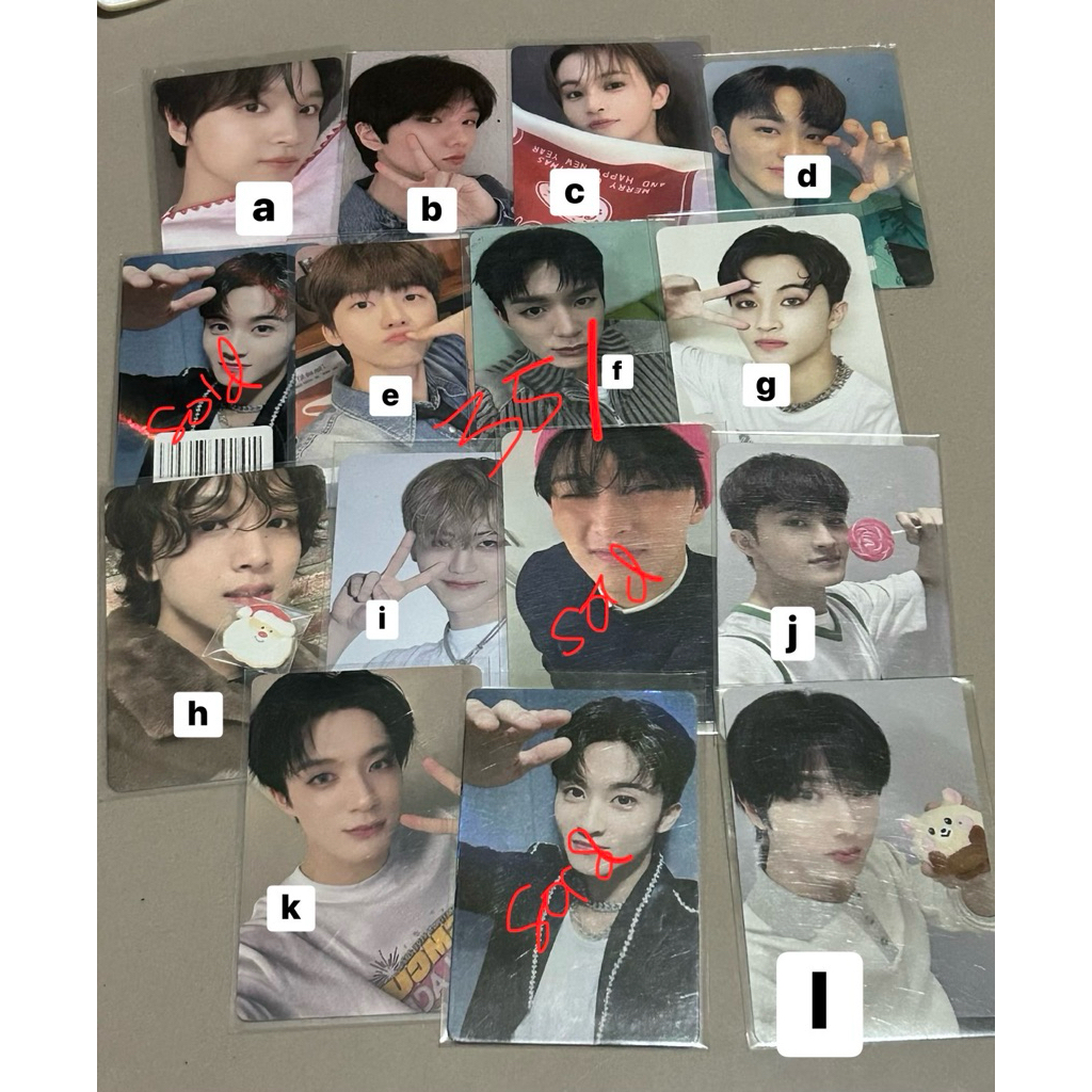 photocard official ofc pc sale nct dream 127 mark tc trading card xmas christmas selimut btfm lollip
