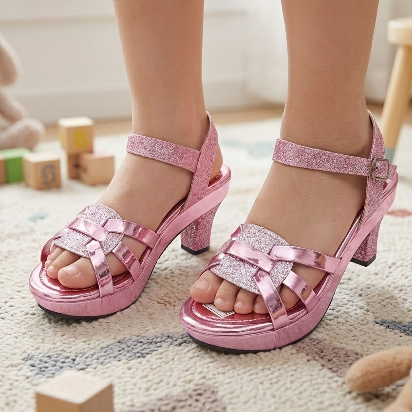 Sepatu Anak Perempuan sepatu hak anak perempuan hak 5cm FROSTY HL-003