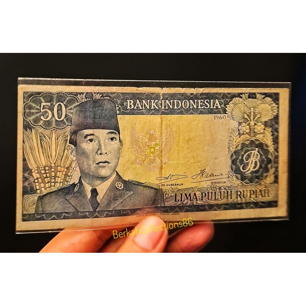 uang 50 rupiah seri sukarno tahun 1960