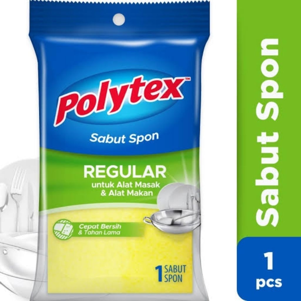 Sabut Spon Cuci Piring Polytex - Sabut Kasar dan Spon Lembut