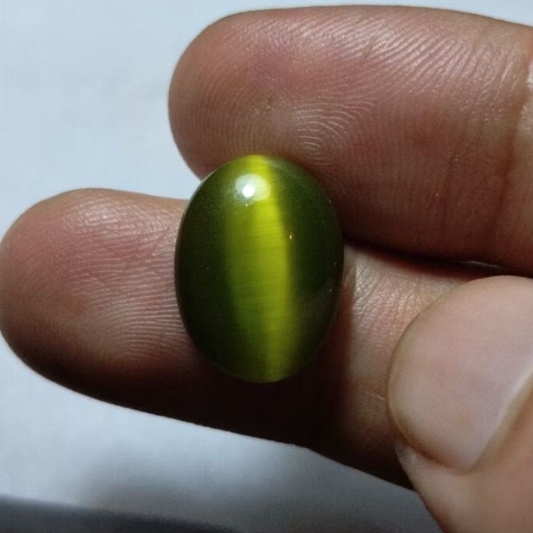 Batu cincin cateye ijo pandan