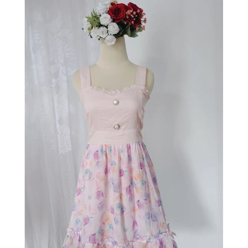 Kawaii Lolita Dress Deary DearMyLove Pattern Love Candy Colour