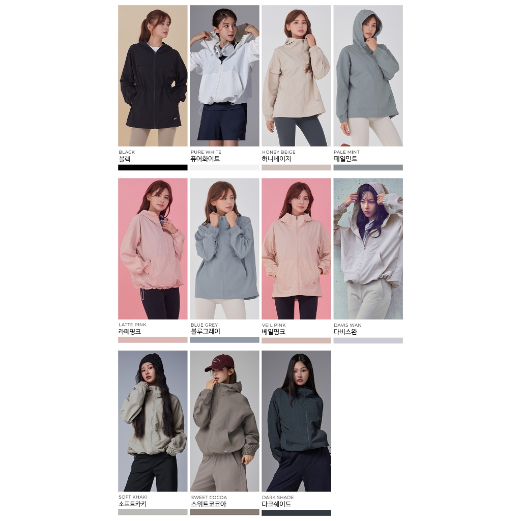 STL Korea Matchup Jaket Tahan Air & Angin Hoodie Unisex
