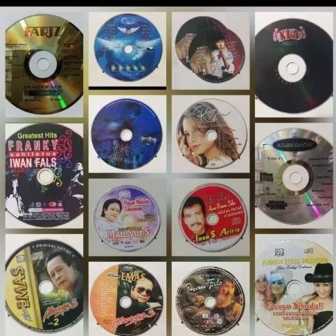 CD Musik Faris RM Iwan Fals KLA Projeck January Christy  DLL Tanpa Cover/Casing Original Baru