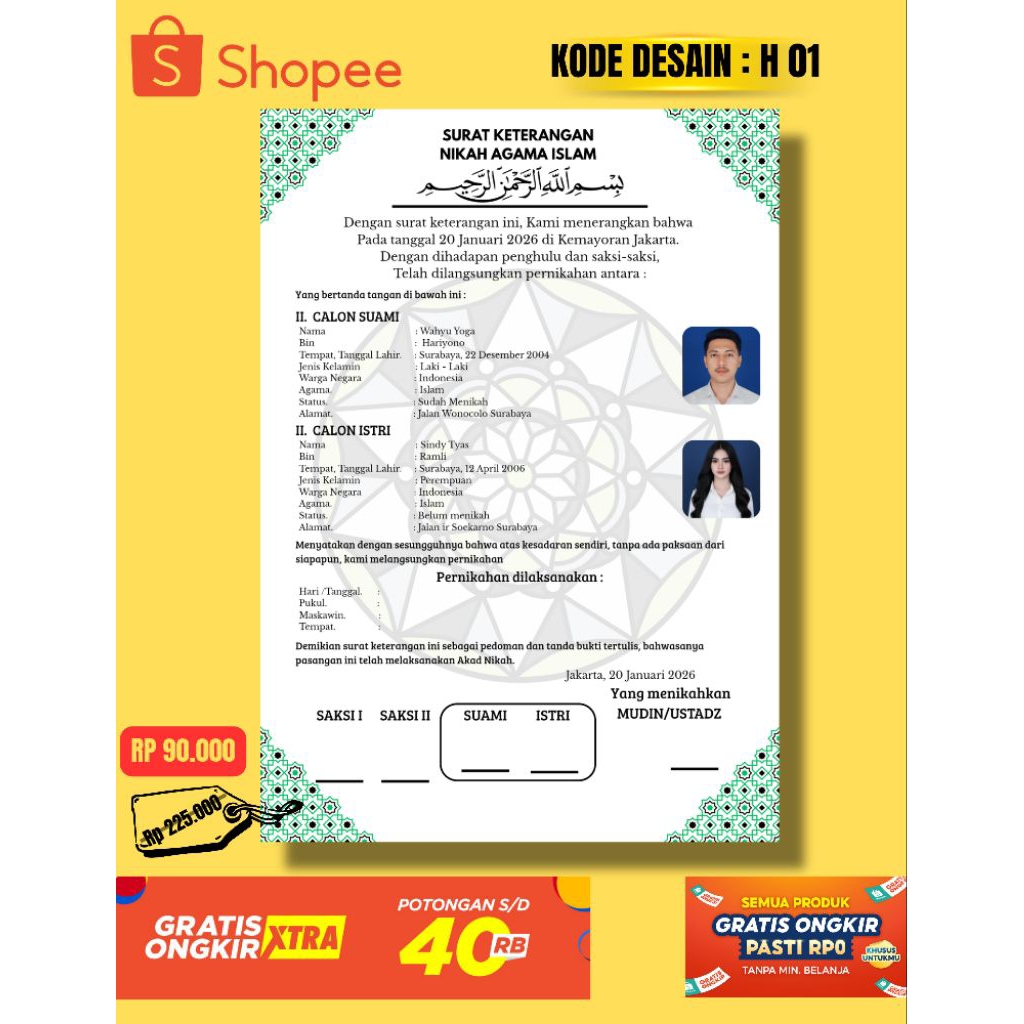 Surat Dokumen keterangan