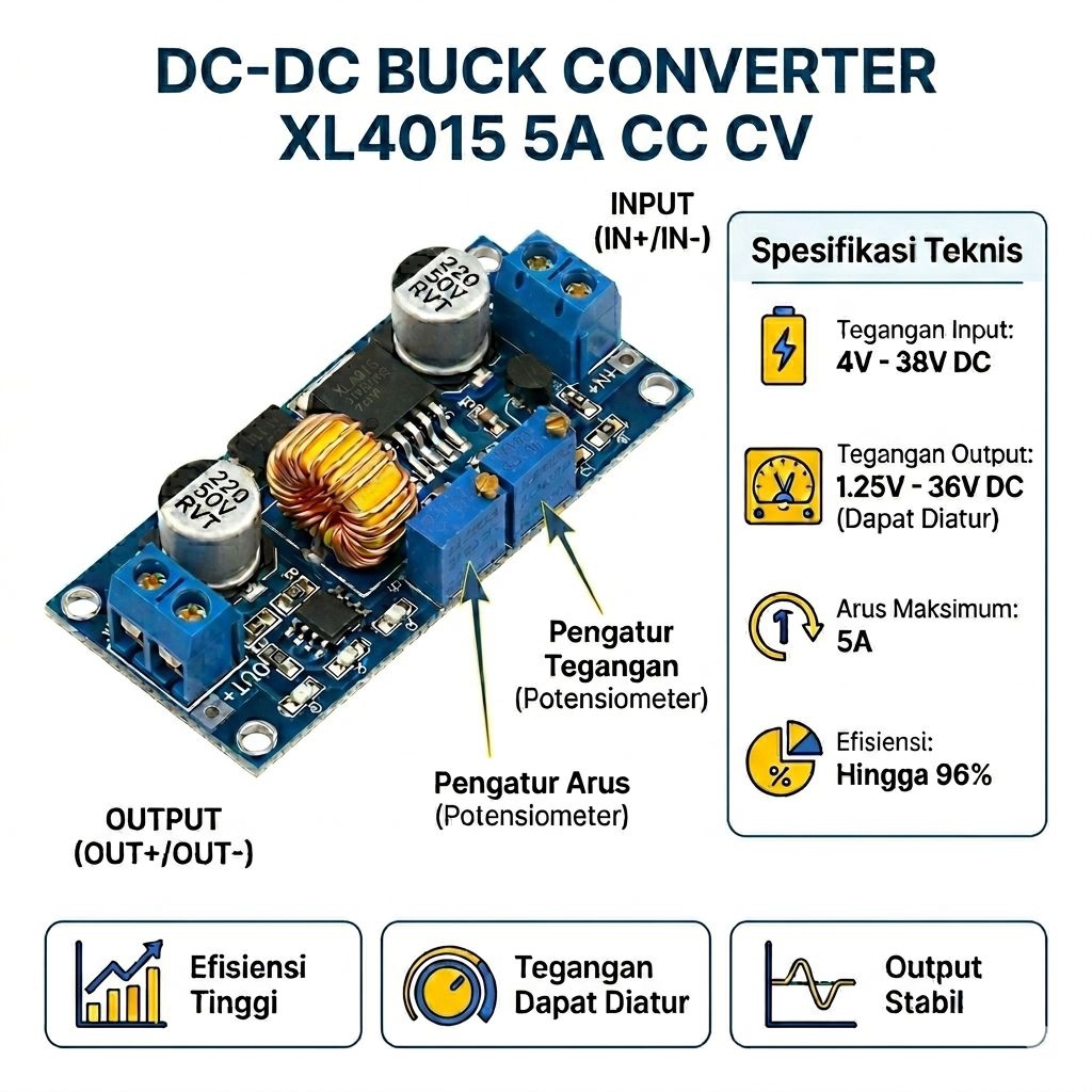 STEP DOWN DC-DC XL4015 CC CV 5A