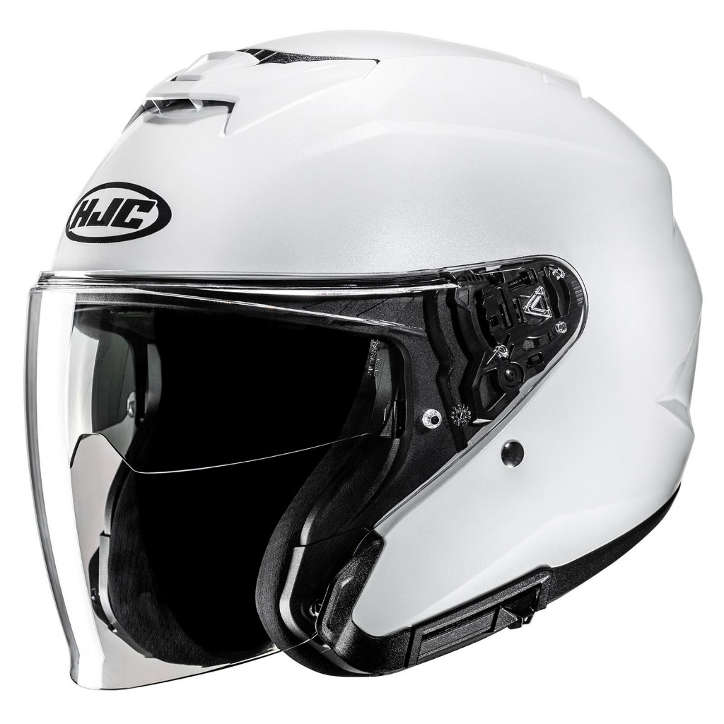 HELM HJC i31 WHITE GLOSY HELM HALFACE HJC I31 WHITE GLOSY ORIGINAL