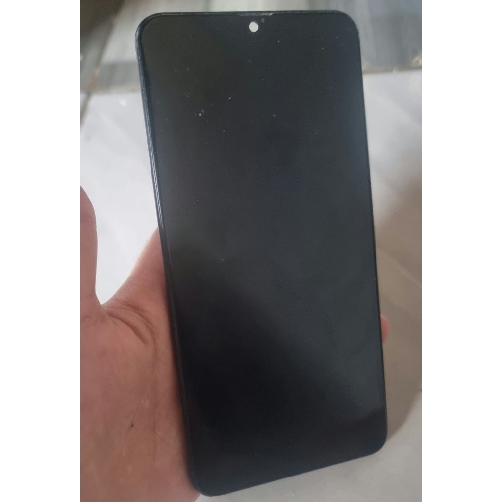lcd batrai dan frem samsung a10s ori copotan hp mulus garansi normal