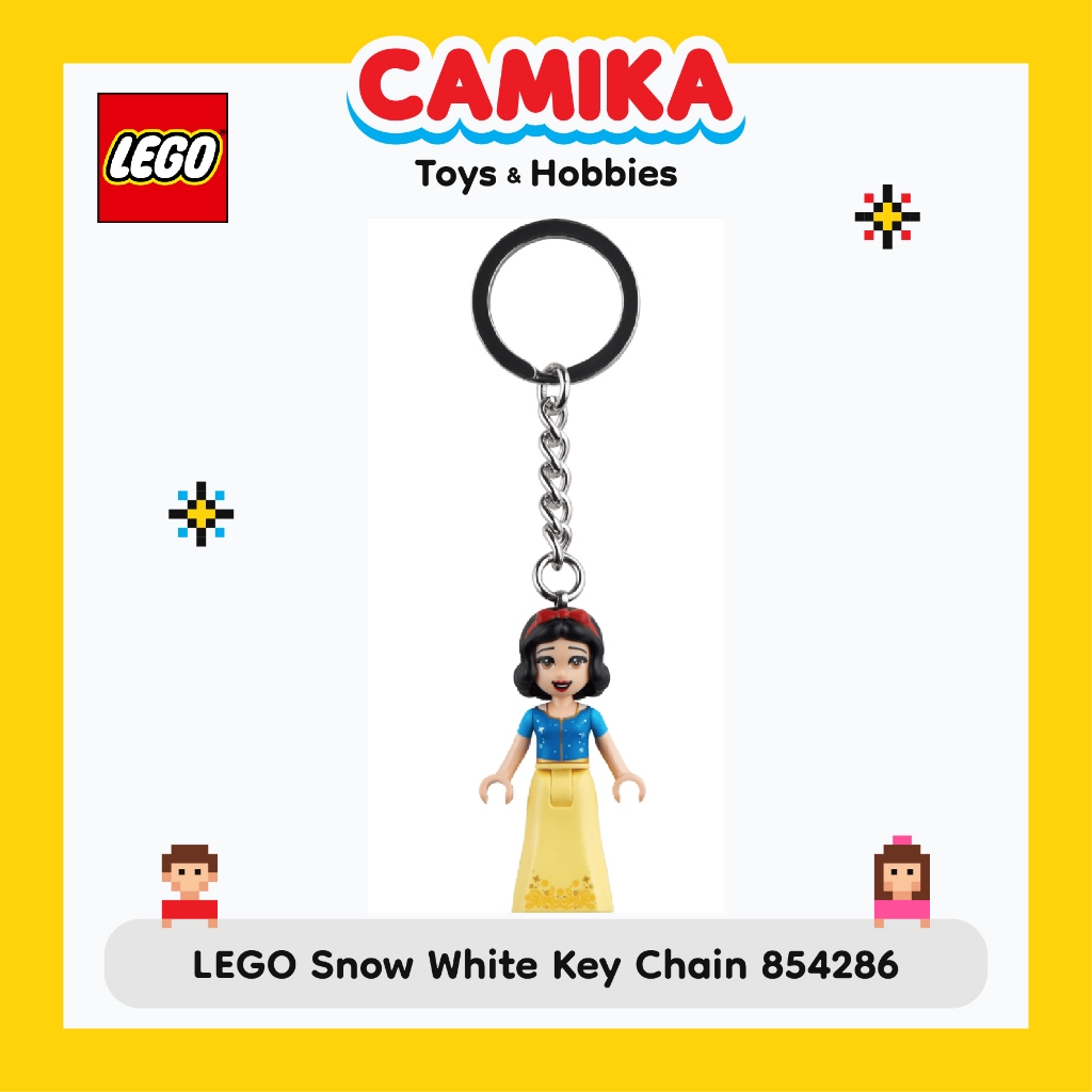 LEGO 854286 Snow White Key Chain Keychain - 100% LEGO ORIGINAL - Gantungan Kunci Snow White Keyring 