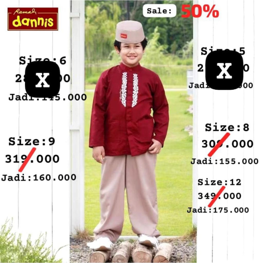 STELAN ANAK COWOK DANNIS DISKON 50%