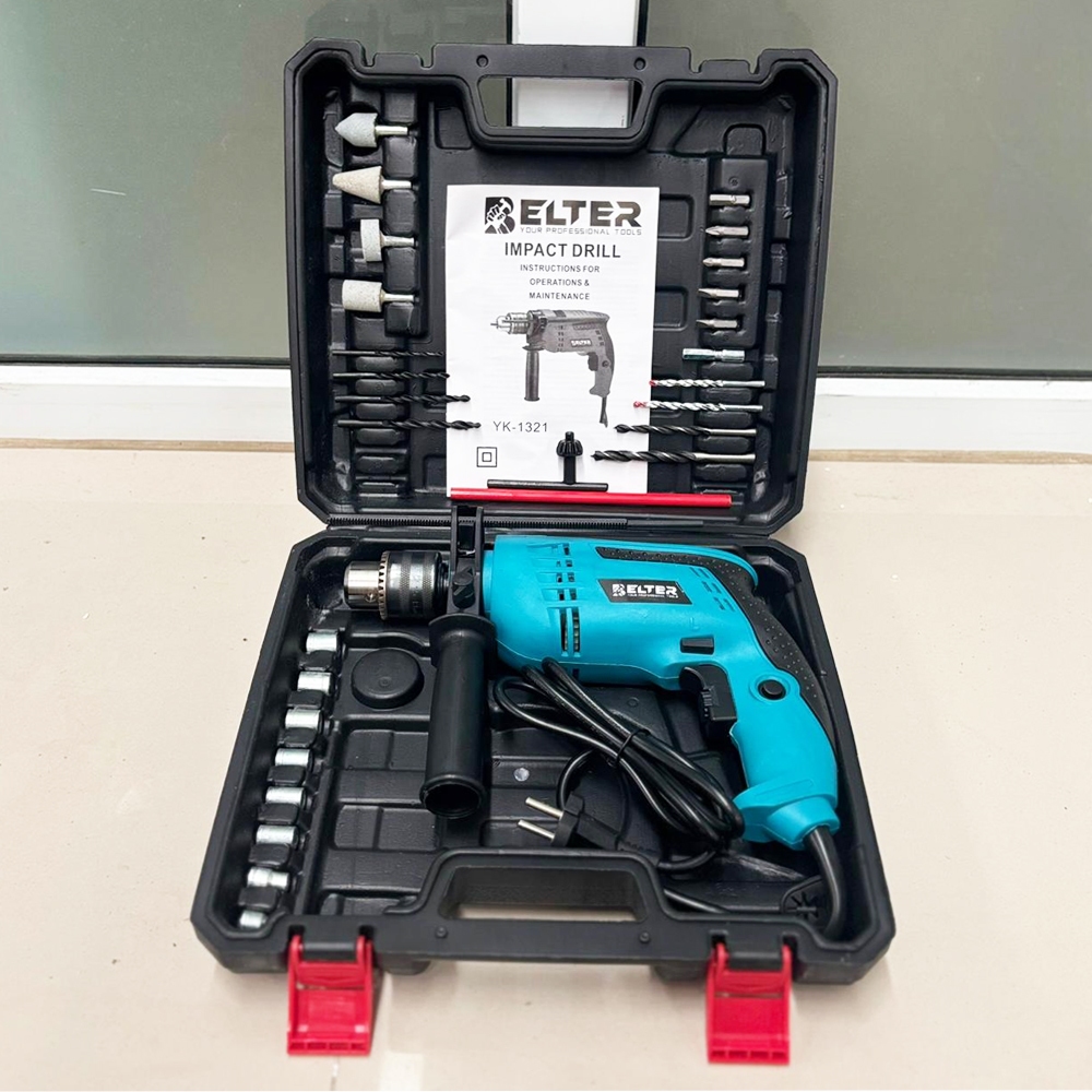 MAKTEC Bor Listrik 13mm Mesin Bor Bor Impact Bolak Balik Bor Listrik Impact Impact Drill Listrik Ele