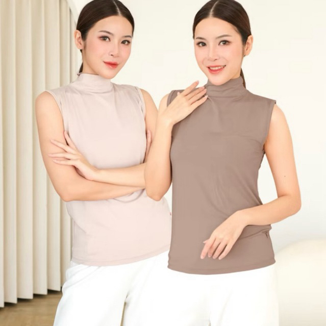 Manset Baju Tanpa Lengan Manset Buntung Dalaman Wanita Rayon Premium