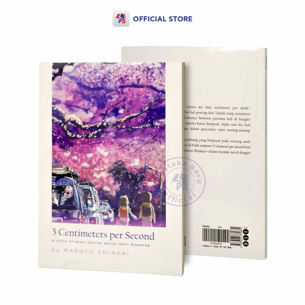 Buku Novel 5 Centimeters Per Second - Makoto Shinkai / GPU