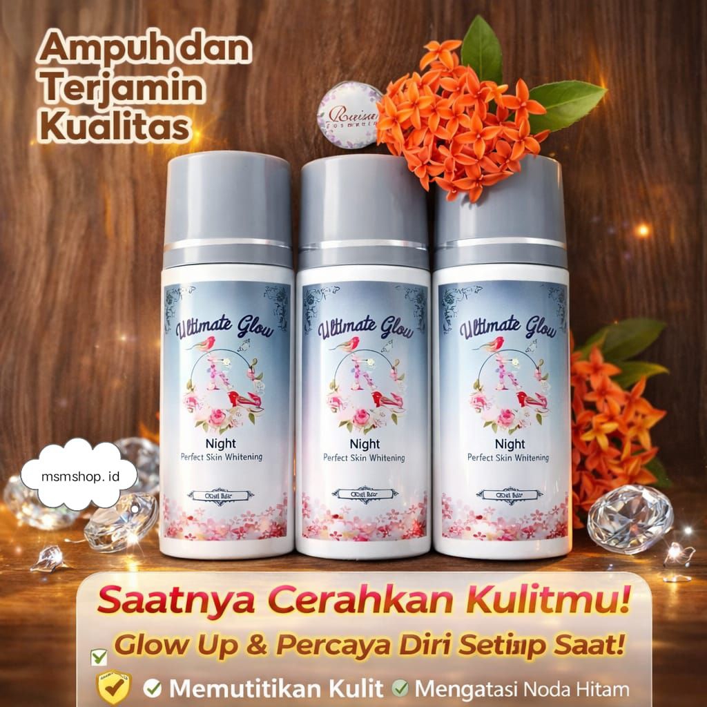 ORIGINAL ULTIME GLOW 7× DOSIS NIGHT EXTRA DOSIS HB LOTIOM WHITENING PEMUTIH BADAN