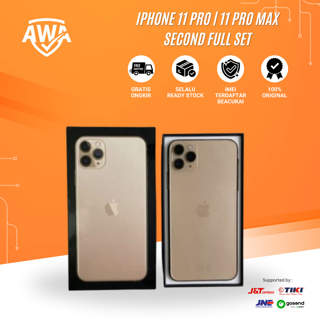 IPhone 11 Pro / 11 Pro Max Second Beacukai Resmi Promax BC Bekas 64GB 256GB Original 100%