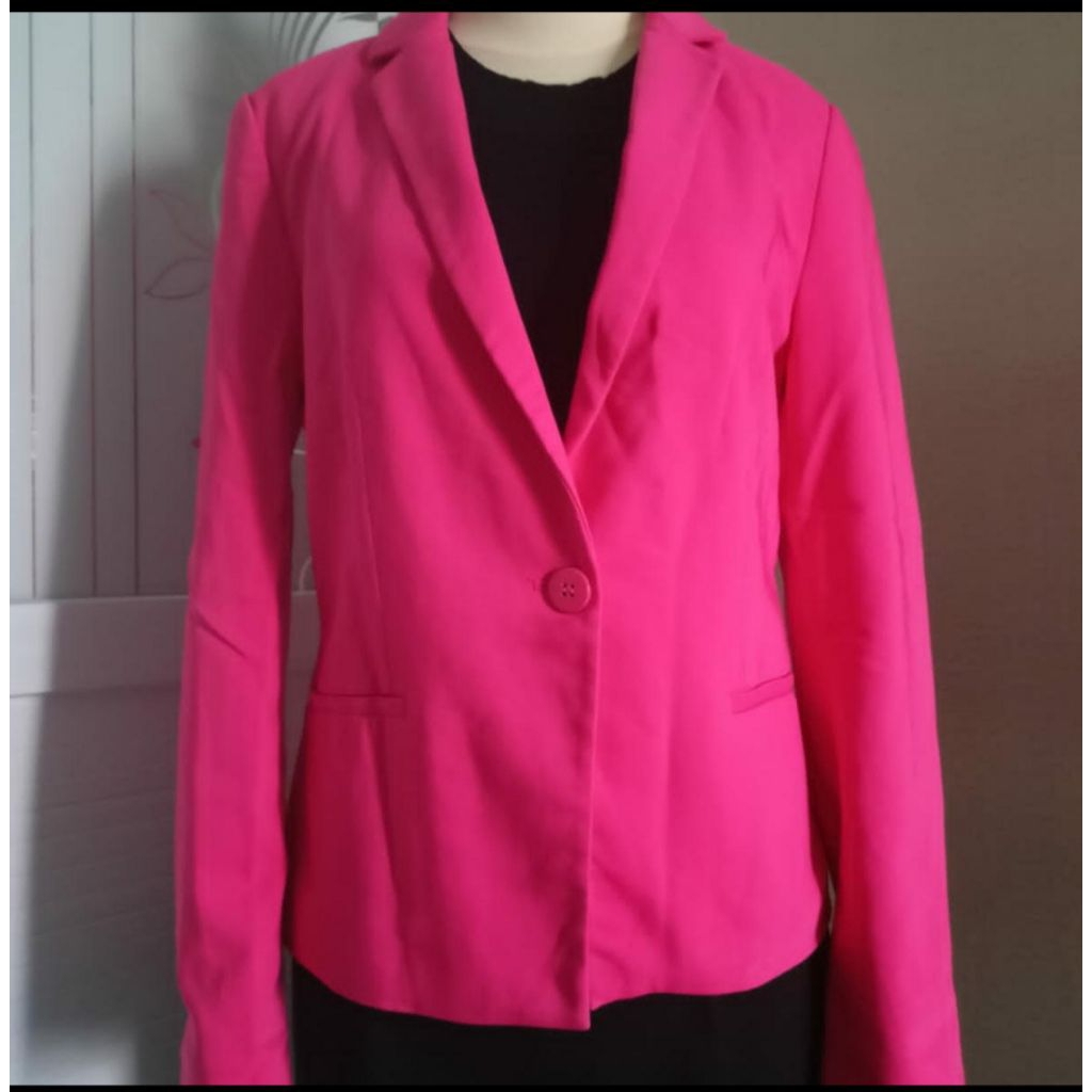 Zr basic blazer pink fuschia