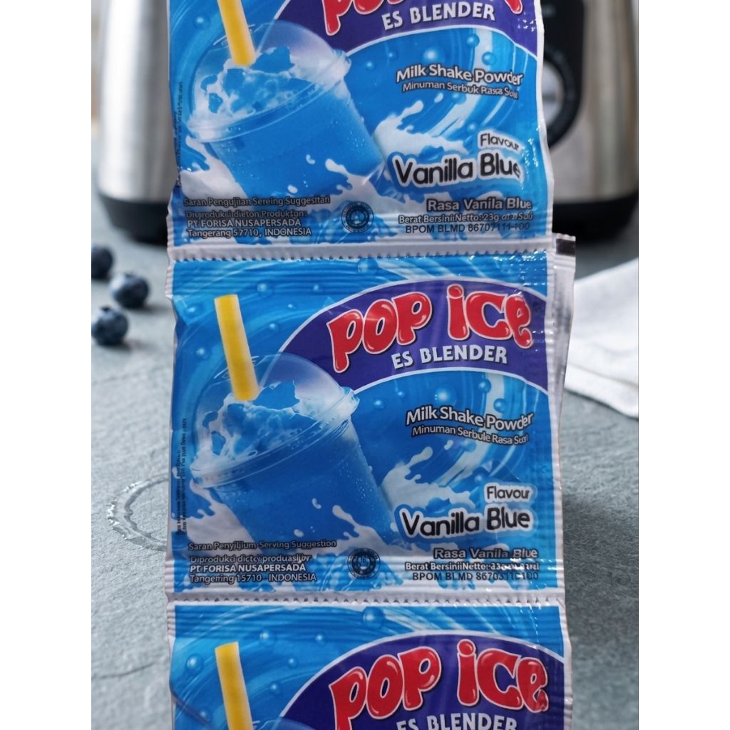 Pop Ice Minuman Bubuk Instan Aneka Rasa 1 Renceng 10 Sachet, Praktis & Segar