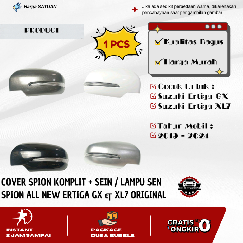 Cover Spion Komplit Sein Sen Spion All New Ertiga GX Suzuki XL7 2019-2024