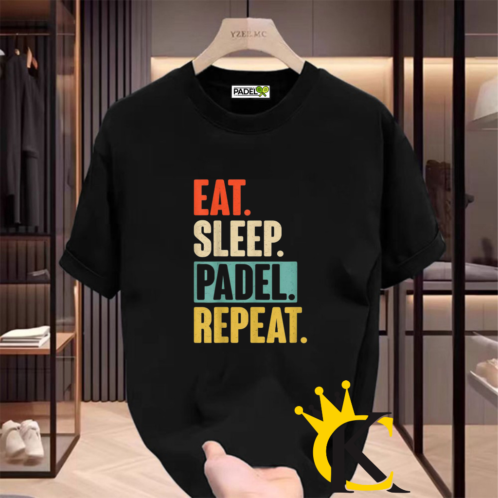 Baju Kaos Cewe Cowo / Kaos T-Shirt Padel Premium Cotton 30s Tersedia Size Dewasa Jumbo Type E