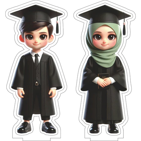 Figur Piala Wisuda Akrilik (FIGUR SAJA)