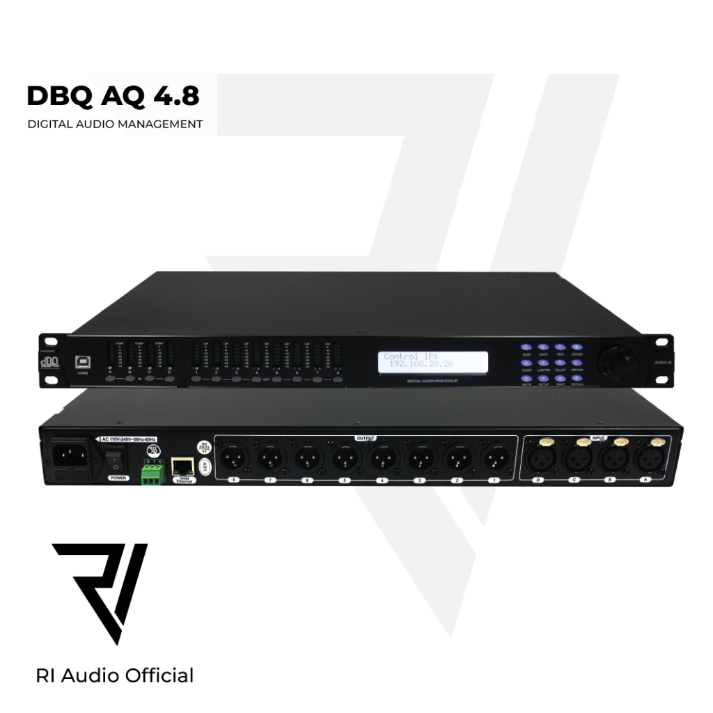 Digital Audio Manajemen Processor Speaker DBQ AQ 4.8