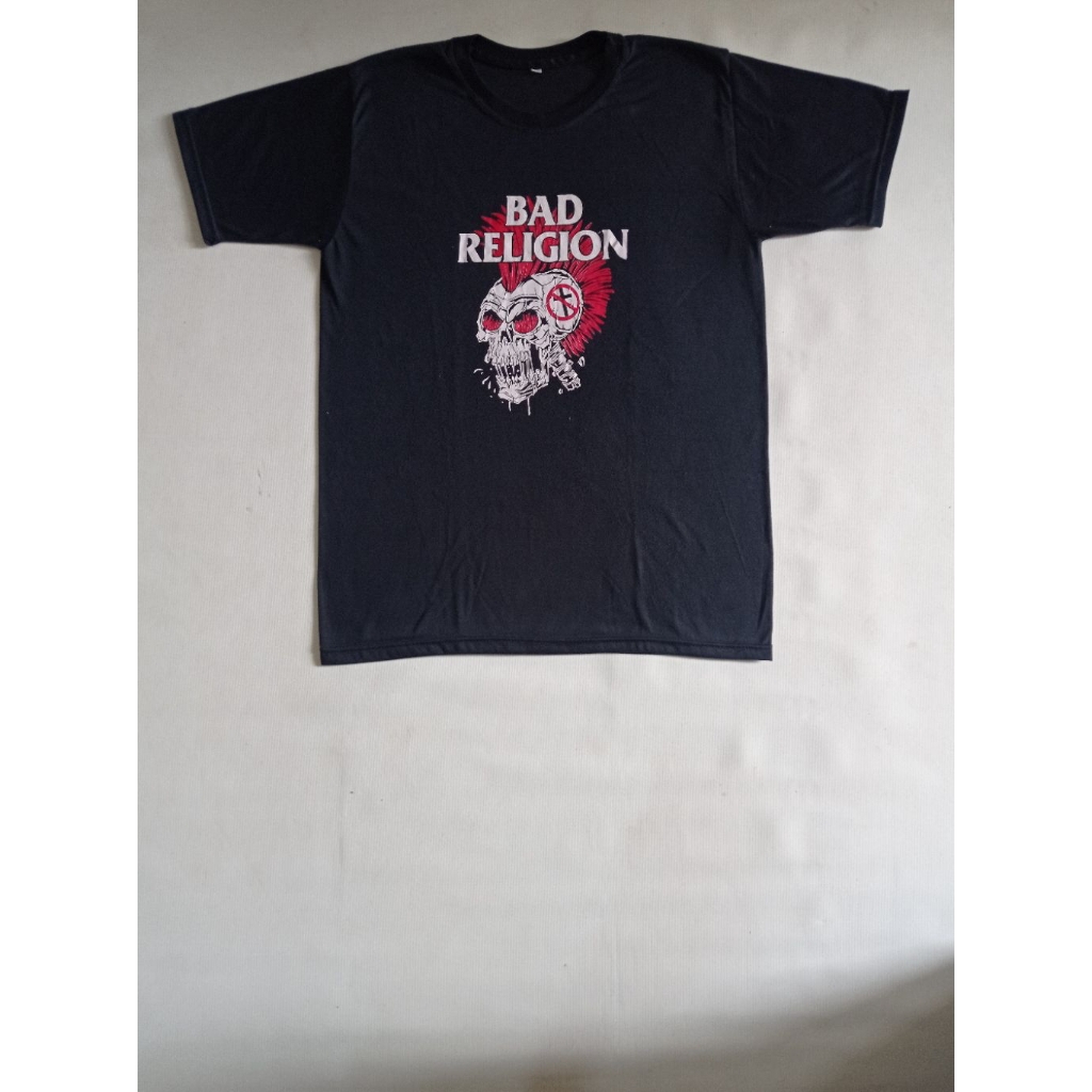 Kaos Band Bad Religion Bootleg Warna Hitam Size XL Fit M Second Brand