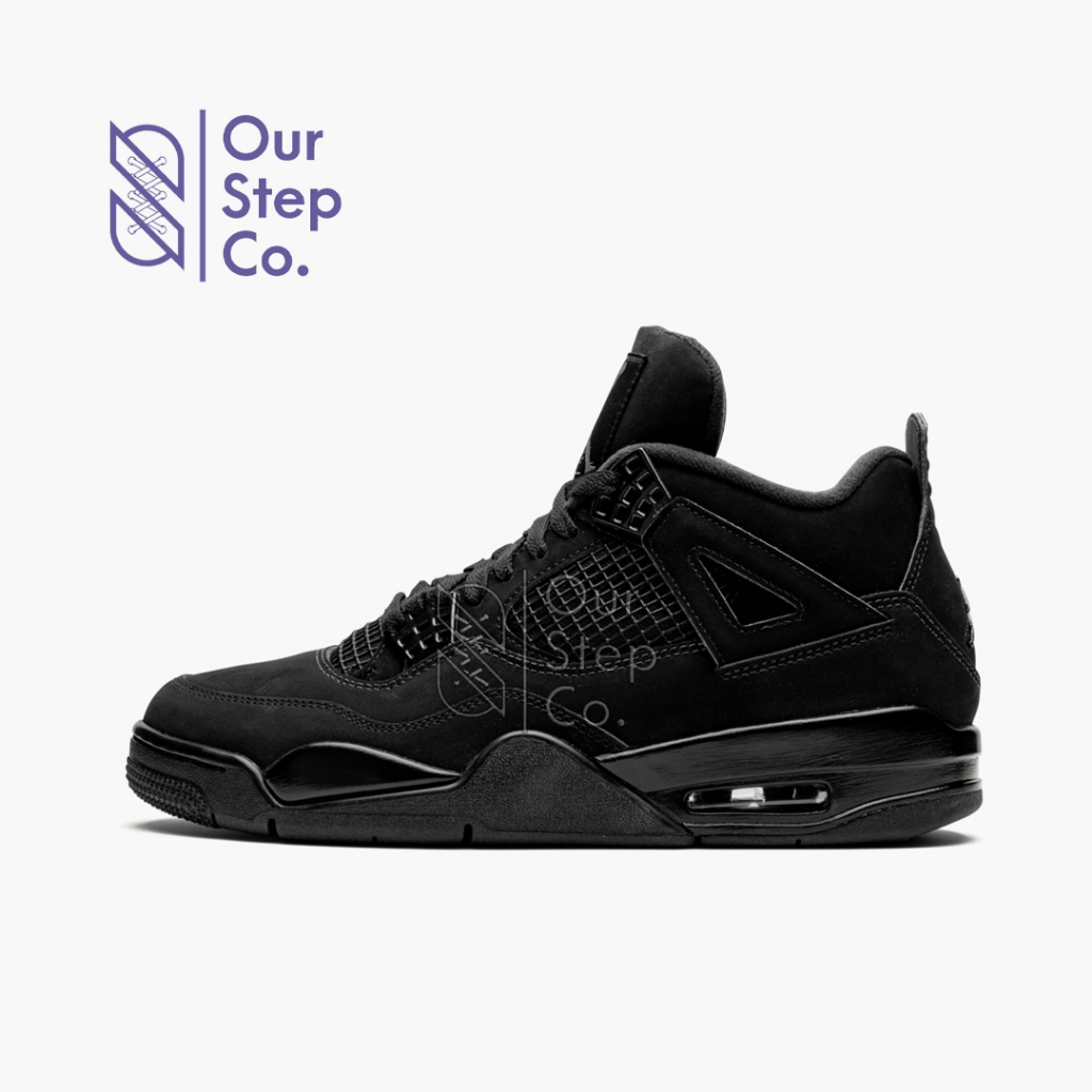 Sepatu Nike Air Jordan 4 Retro Triple Black Original BNIB