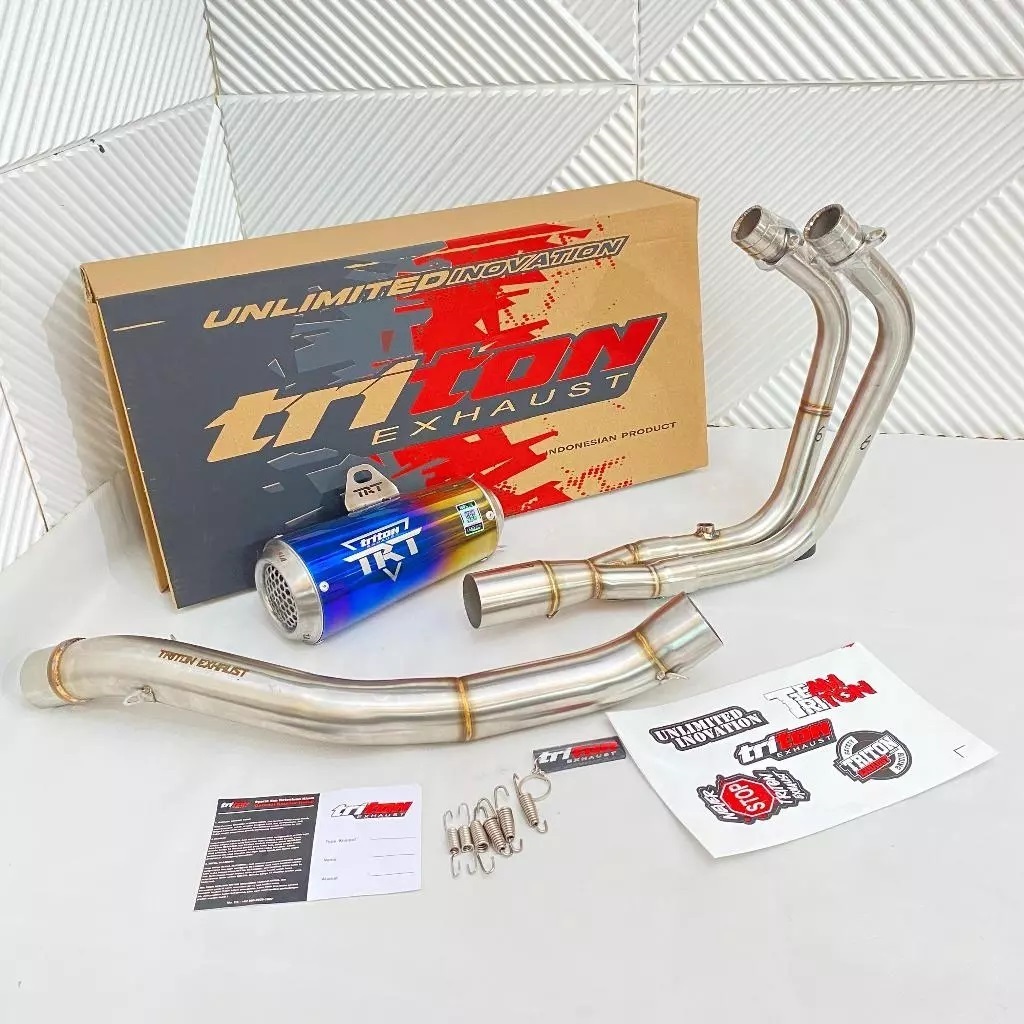 KNALPOT HONDA CBR250 TRITON EXHAUST FULL SYSTEM PLUG AND PLAY