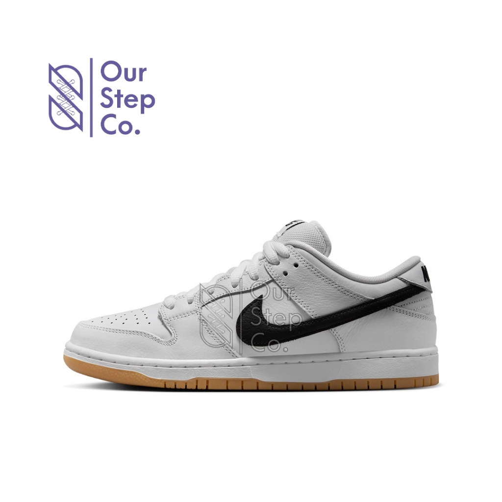 Sepatu Nike SB Dunk Low White Black Gum Original BNIB