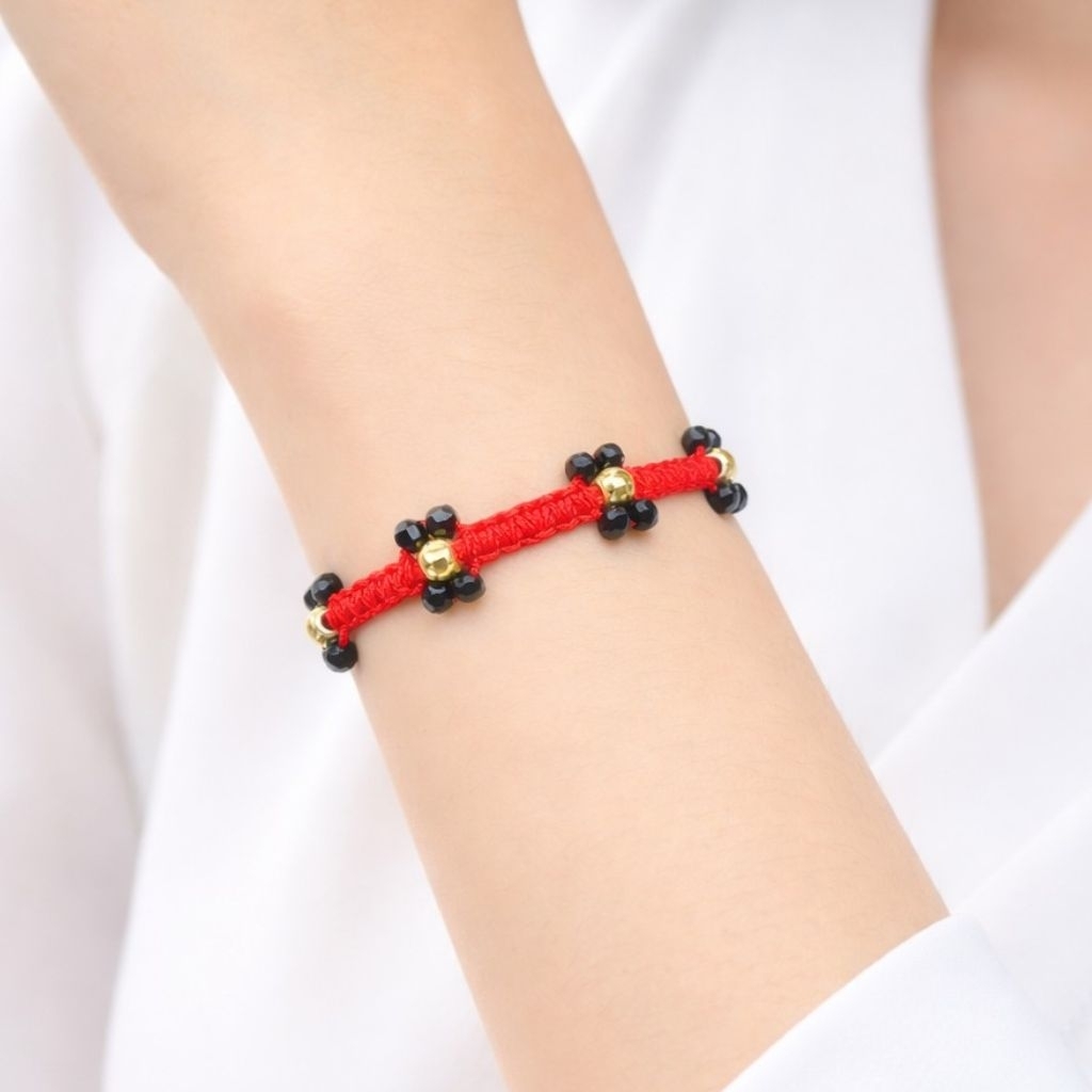 Gelang Emas 4 Boba Kepang Manik - Toko Emas Gadjah