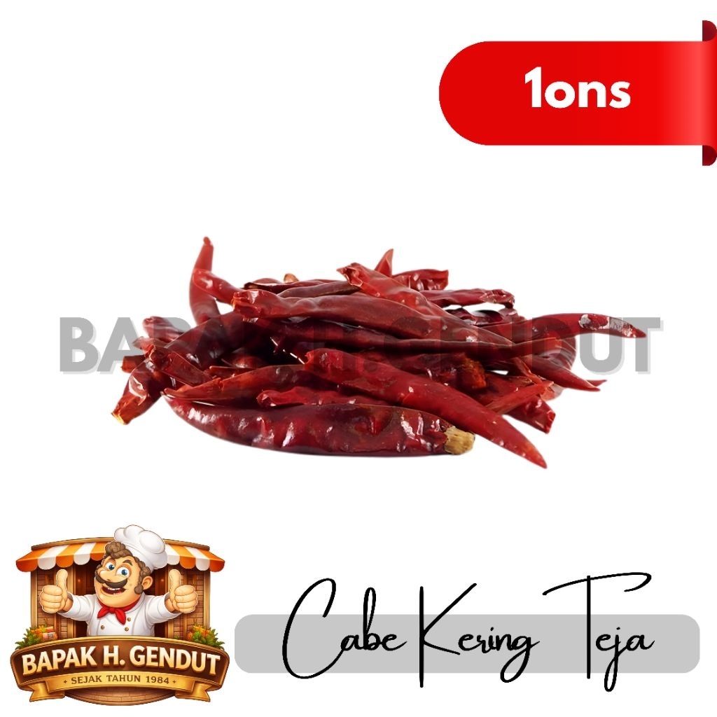 CABE KERING TEJA 1ons/100gram