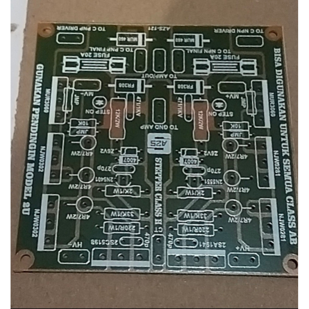 PCB Stepper Class H Untuk Semua Driver Class AB
