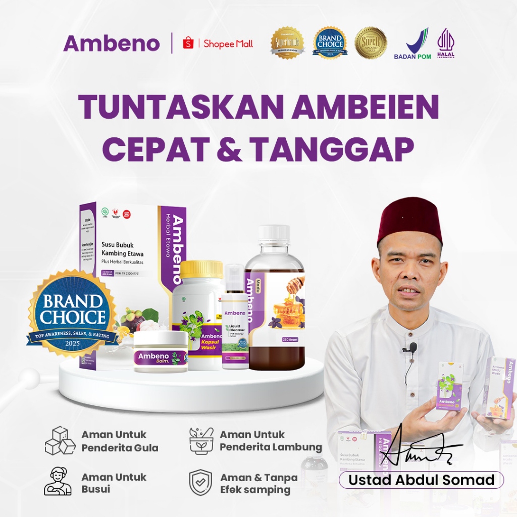 Ambeno Original Pengobatan Wasir Berdarah Herbal Tanpa Efek Samping