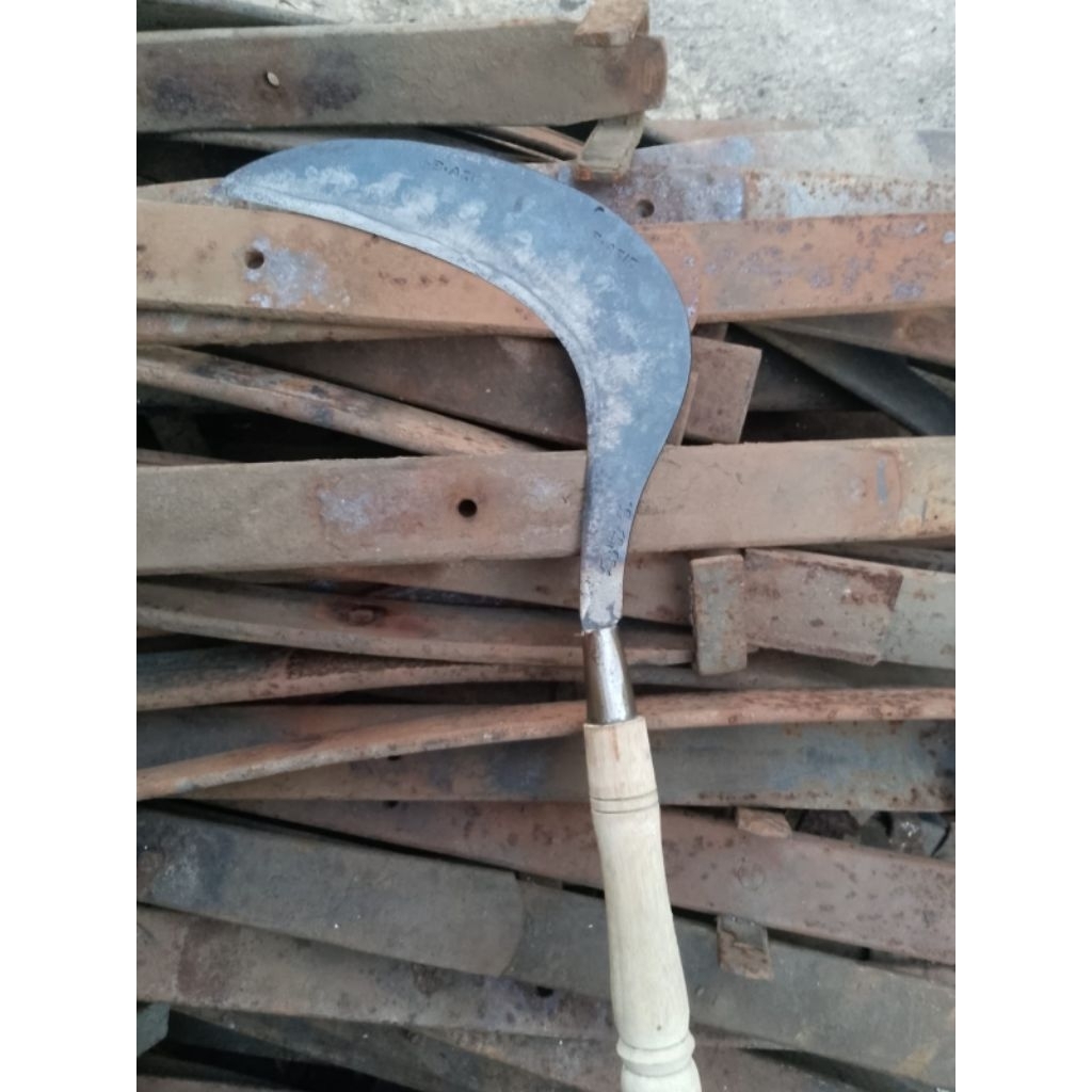 sabit alat pemotong rumput lebat asli baja