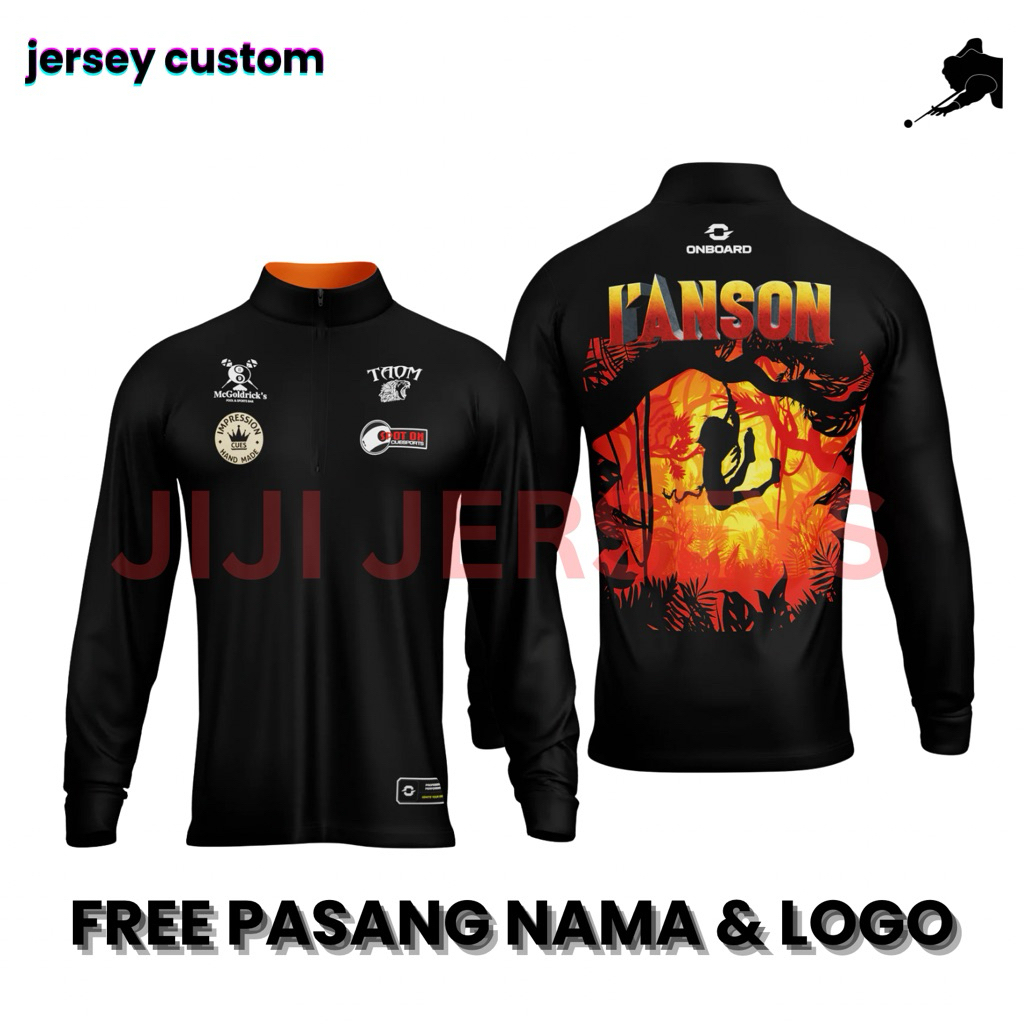 JERSEY BILLIARD CUSTOM SUKA SUKA JERSEY FULL PRINTING SUBLIMASI BAJU JERSEY BILLIARD PRIA WANITA UNI