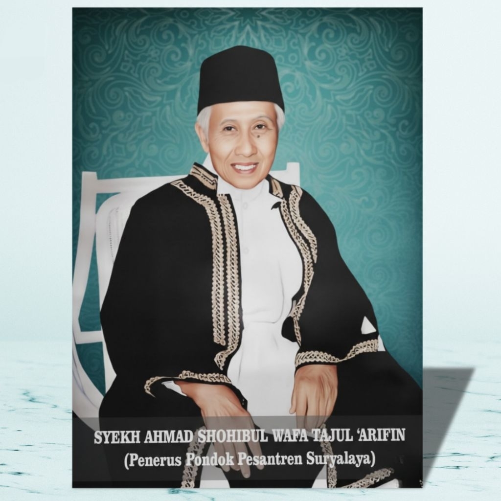 Bahan Luster Bagus Foto Abah Anom, Abah Sepuh, Syekh Abdul Qodir Bahan Luster Ukuran 70x50