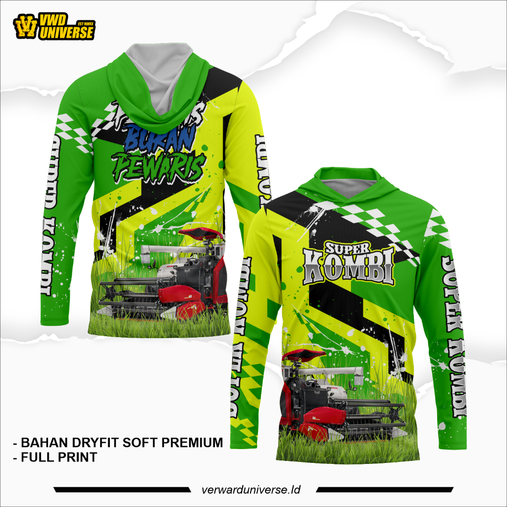 Jersey Traktor Mania Full Printing Dryfit soft - Baju Operator Mesin Tani Milenial