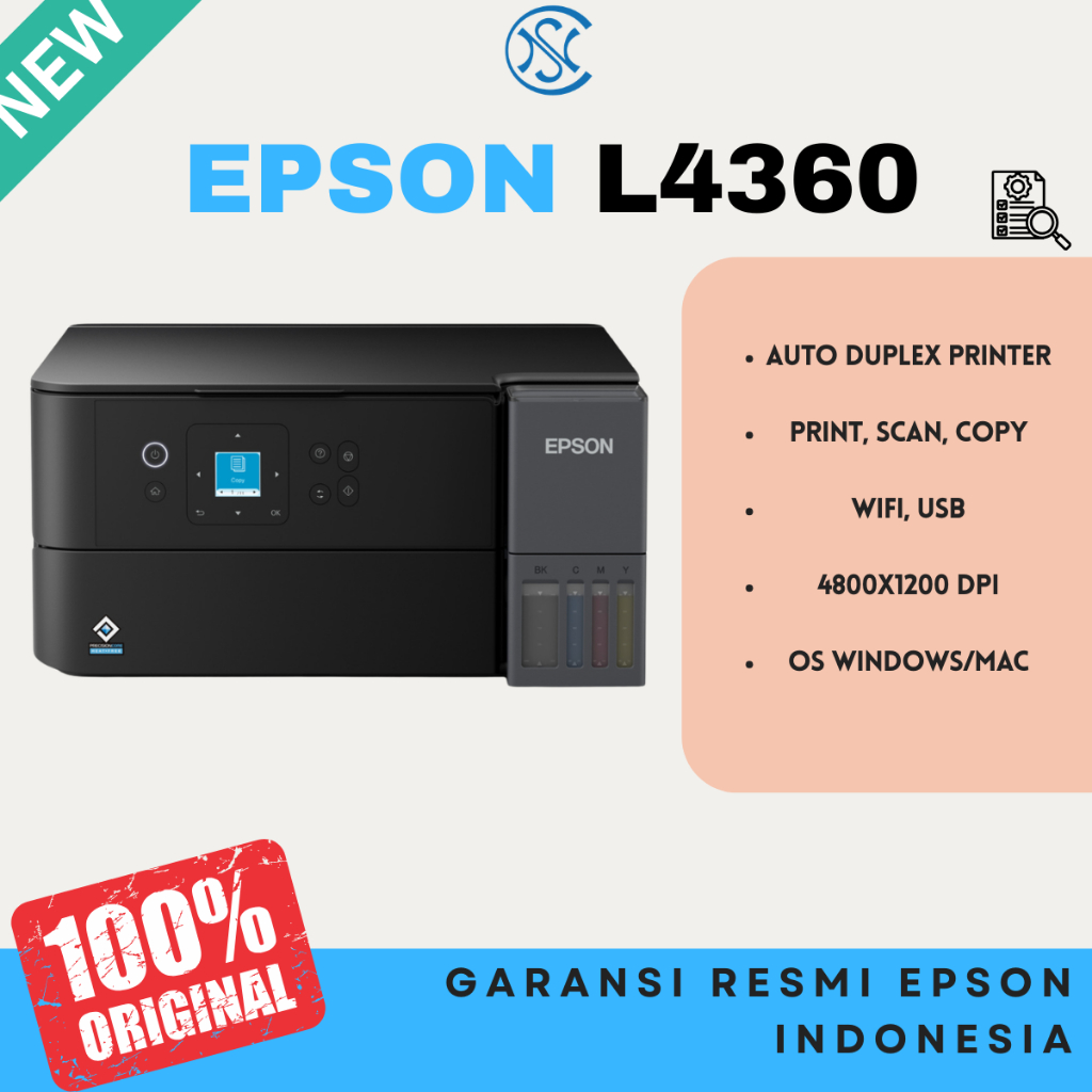 Printer Epson L4360 L-4360 PENGGANTI EPSON L4260 ALL IN ONE PRINTER