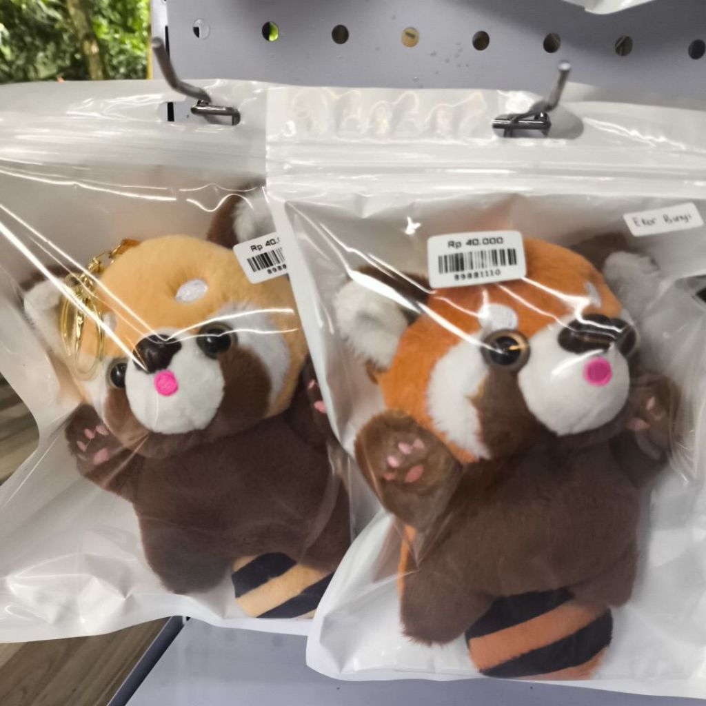 Gantungan Kunci Boneka Tupai Ekor Bunyi