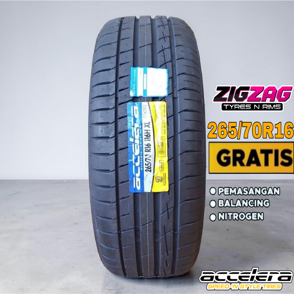 Ban Mobil Ukuran 265 70 Ring 16 ACELERA Iota St68 Ban 265/70 R16 Tubles Baru