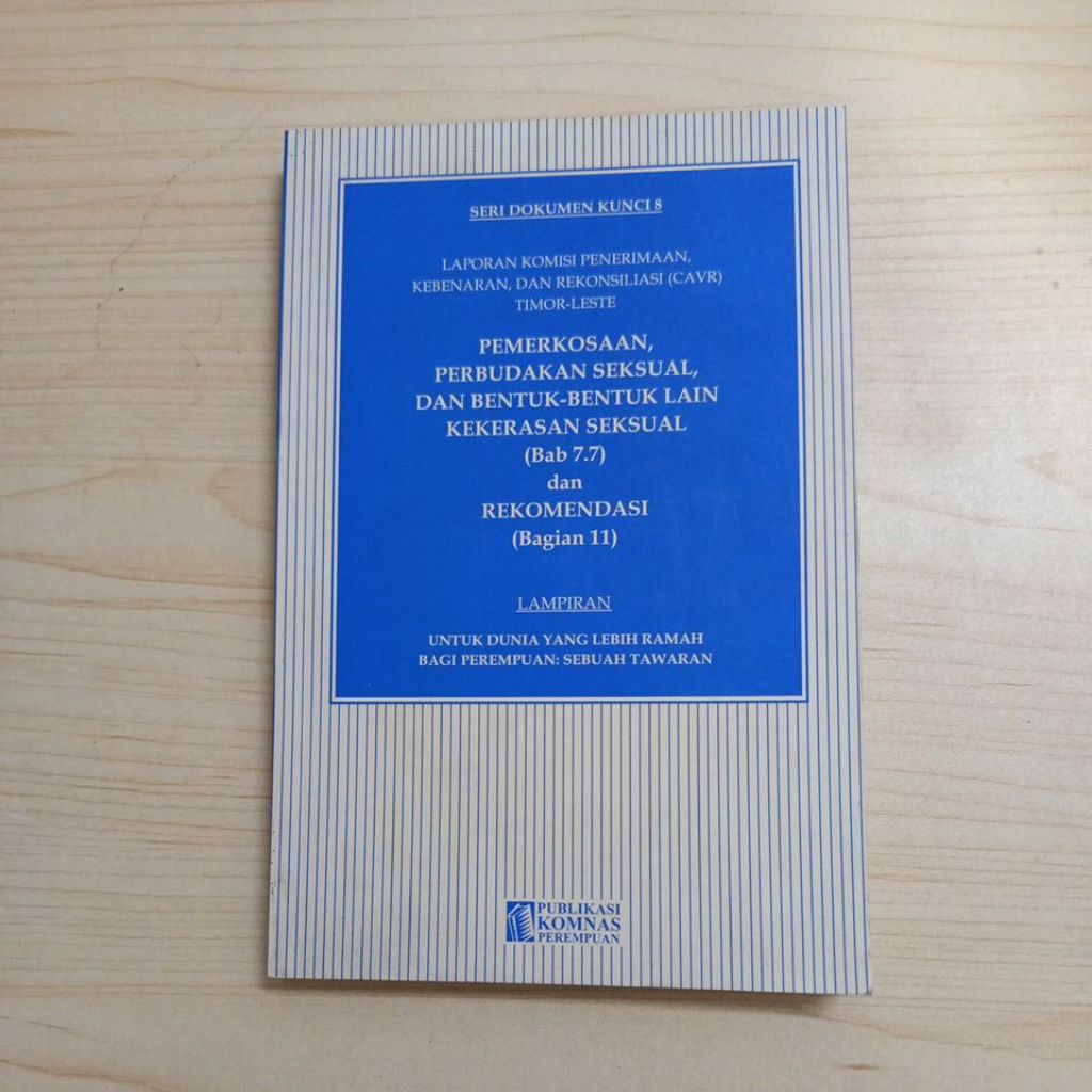 BUKU PEMERKOSAAN PERBUDAKAN SEKSUAL DAN BENTUK BENTUK LAIN KEKERASAN SEKSUAL