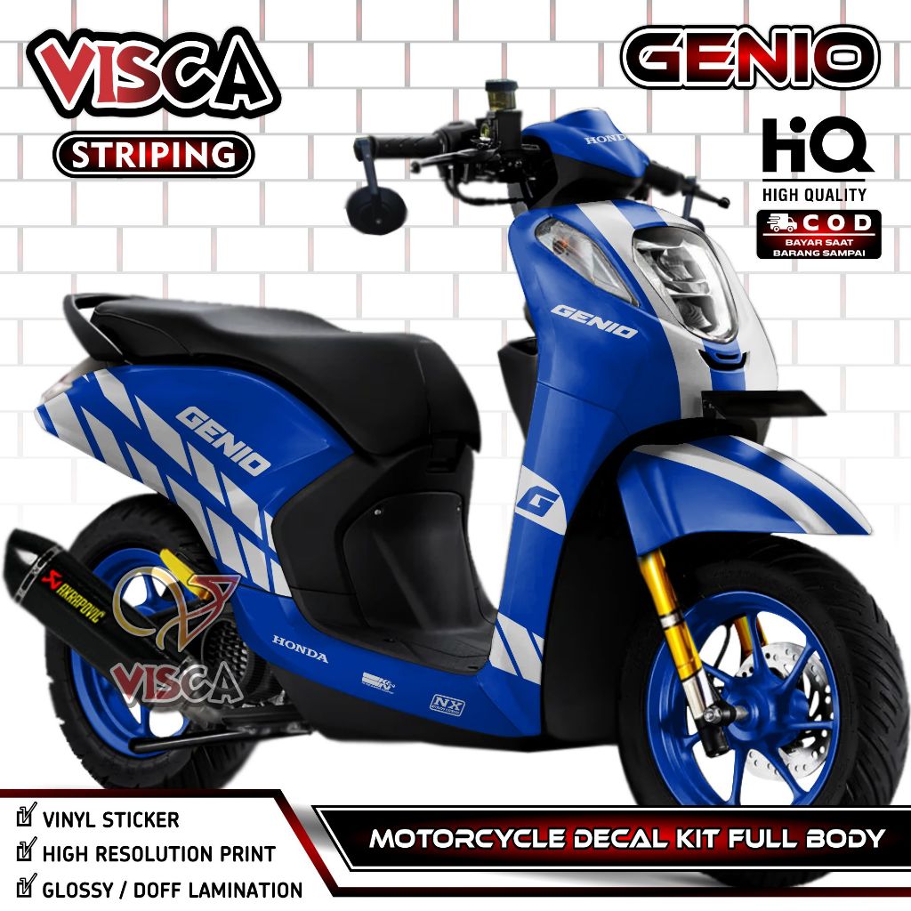 (PROMO SPECIAL) Decal Genio Full Body - Stiker Genio Full Body - Dekal Genio Full Body - Striping Ge