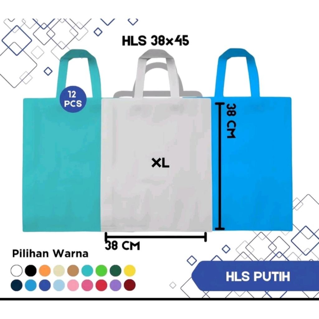 Tas Kain Spunbond 38 X 45 cm - Goodie Bag Sponbon Souvenir - tote bag goodie bag 38 x 45 - Grosir Ta