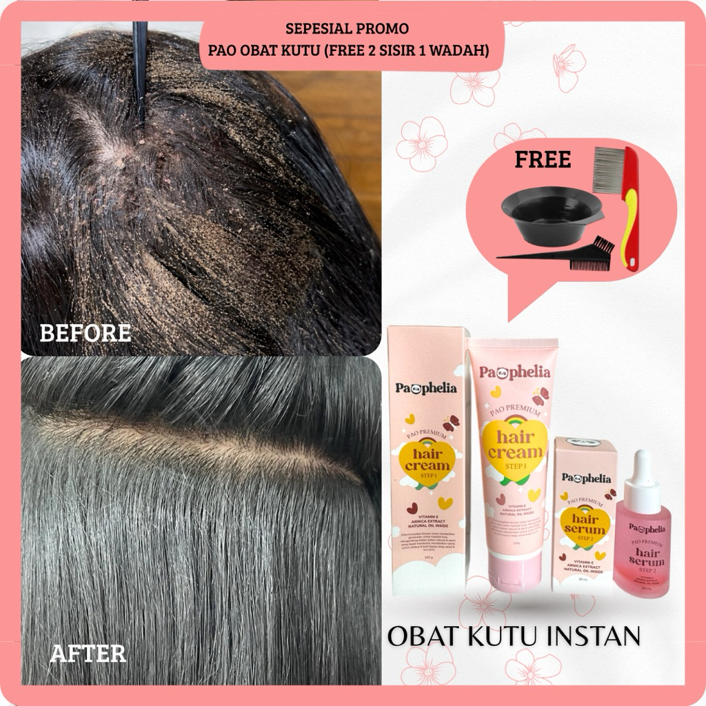 Pao obat kutu (free sisir+wadah) BPOM BISA COD OBATKUTUINSTAN