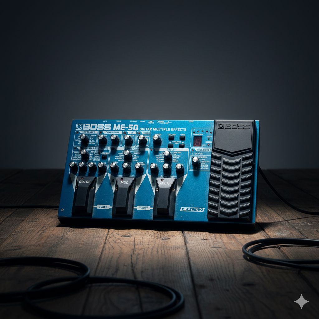 BOSS ME-50 + ADAPTOR (MINUSE PEDAL TIDAK FUNGSI)