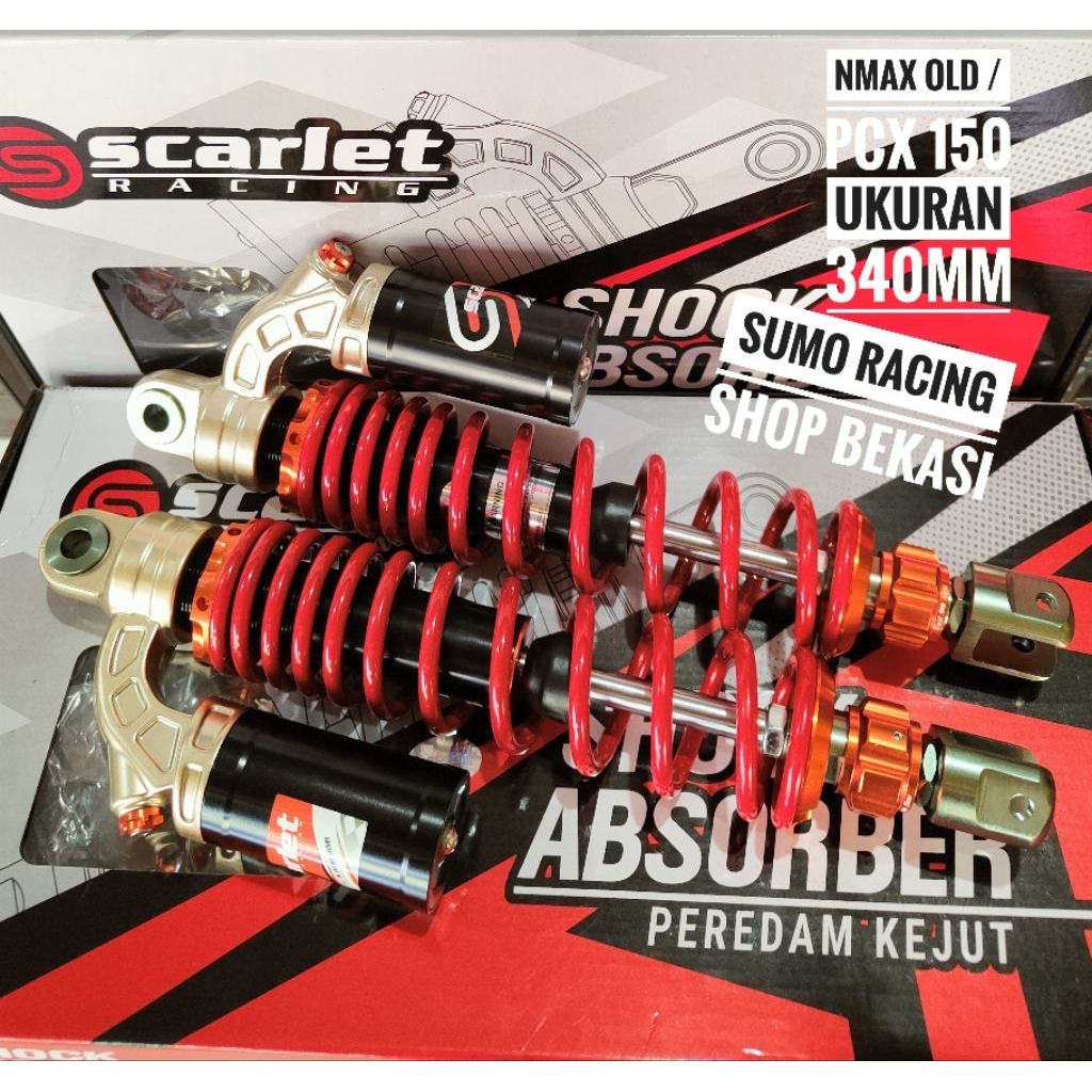 SHOCK SHOCKBREAKER TABUNG ATAS SCARLET 3676 PCX 150 NMAX OLD UKURAN 340MM
